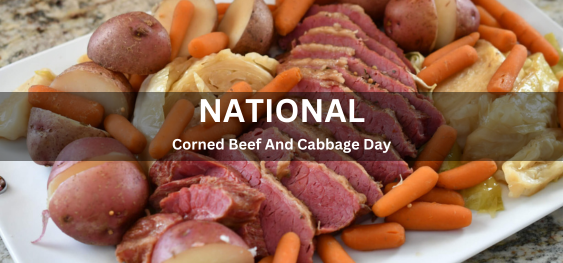 National Corned Beef And Cabbage Day [राष्ट्रीय कॉर्नड बीफ़ और पत्तागोभी दिवस]